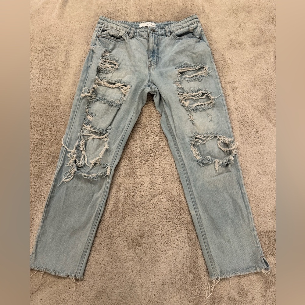 KanCan Light Blue Denim Crop Jeans 7/27